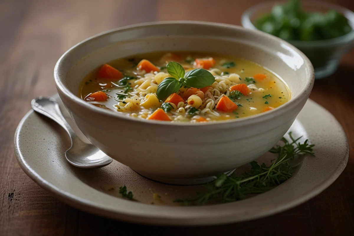 Italian chicken pastina soup