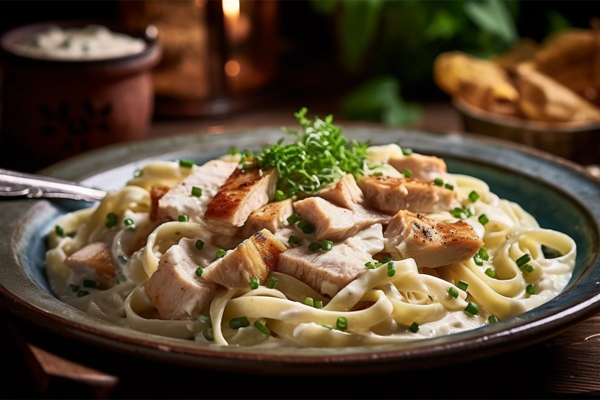 Garlic Parmesan Chicken Pasta