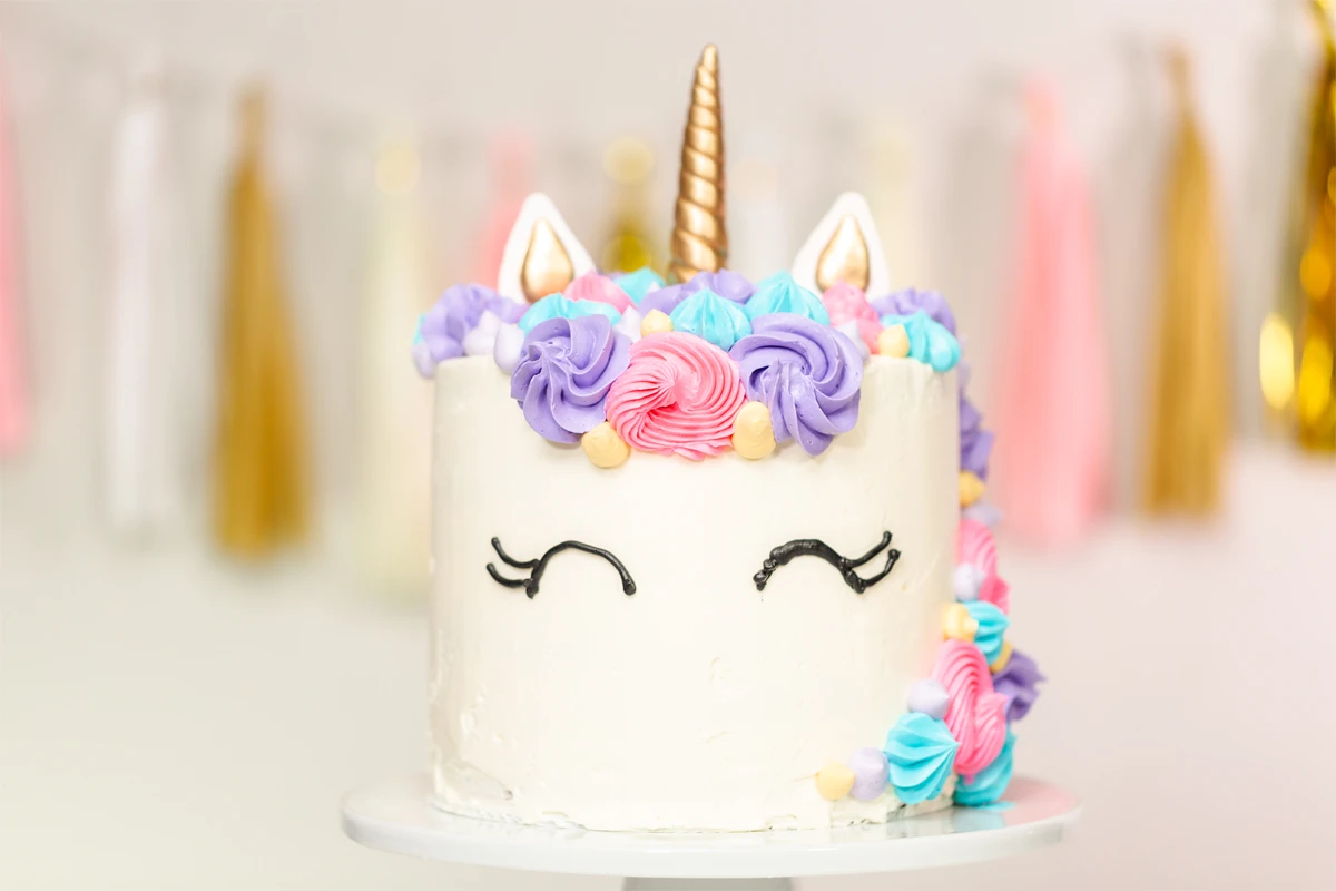 unicorn themed cake