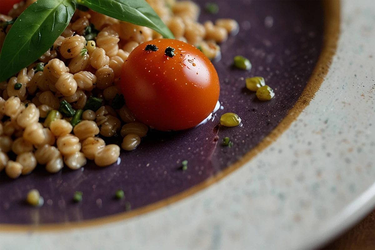 Farro and tomato pesto recipe