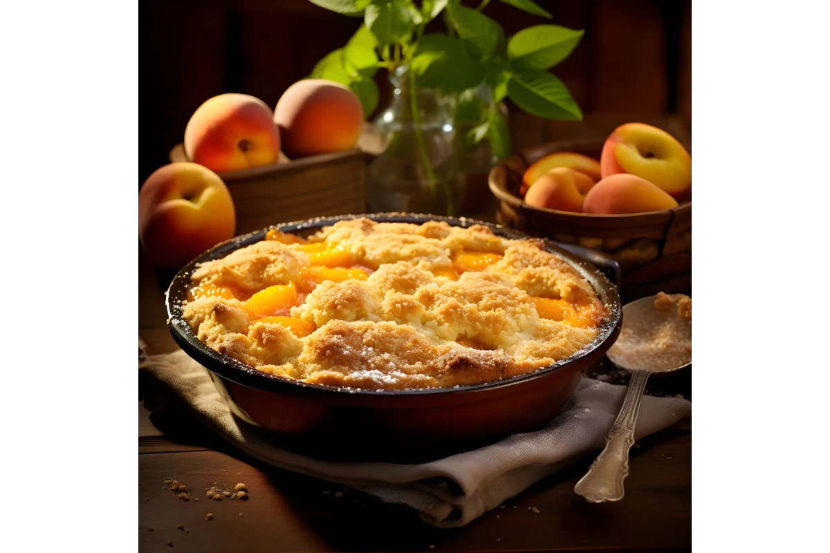 Peach Cobbler with Cake Mix 