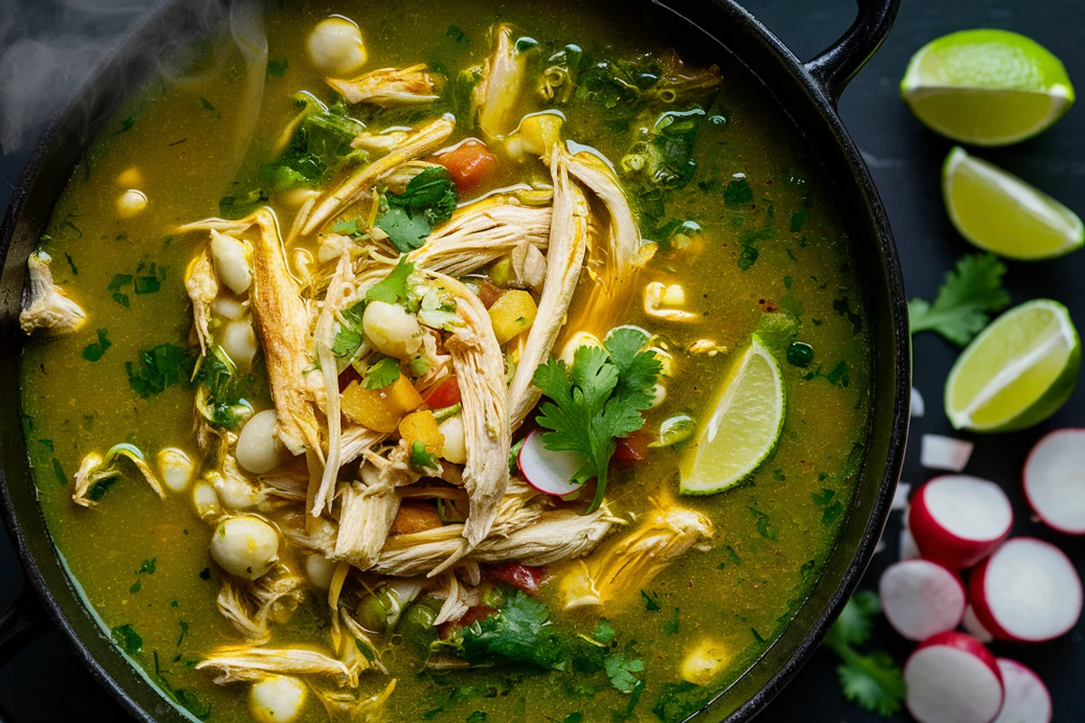 green pozole chicken stew