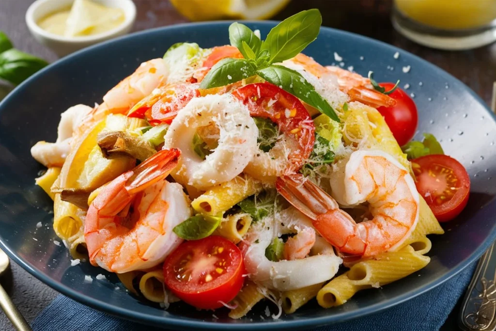 Shrimp pasta salad