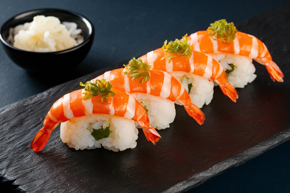 sweet shrimp sushi