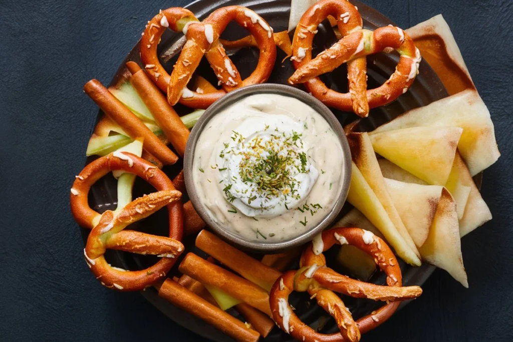 Pretzel cheese sauce