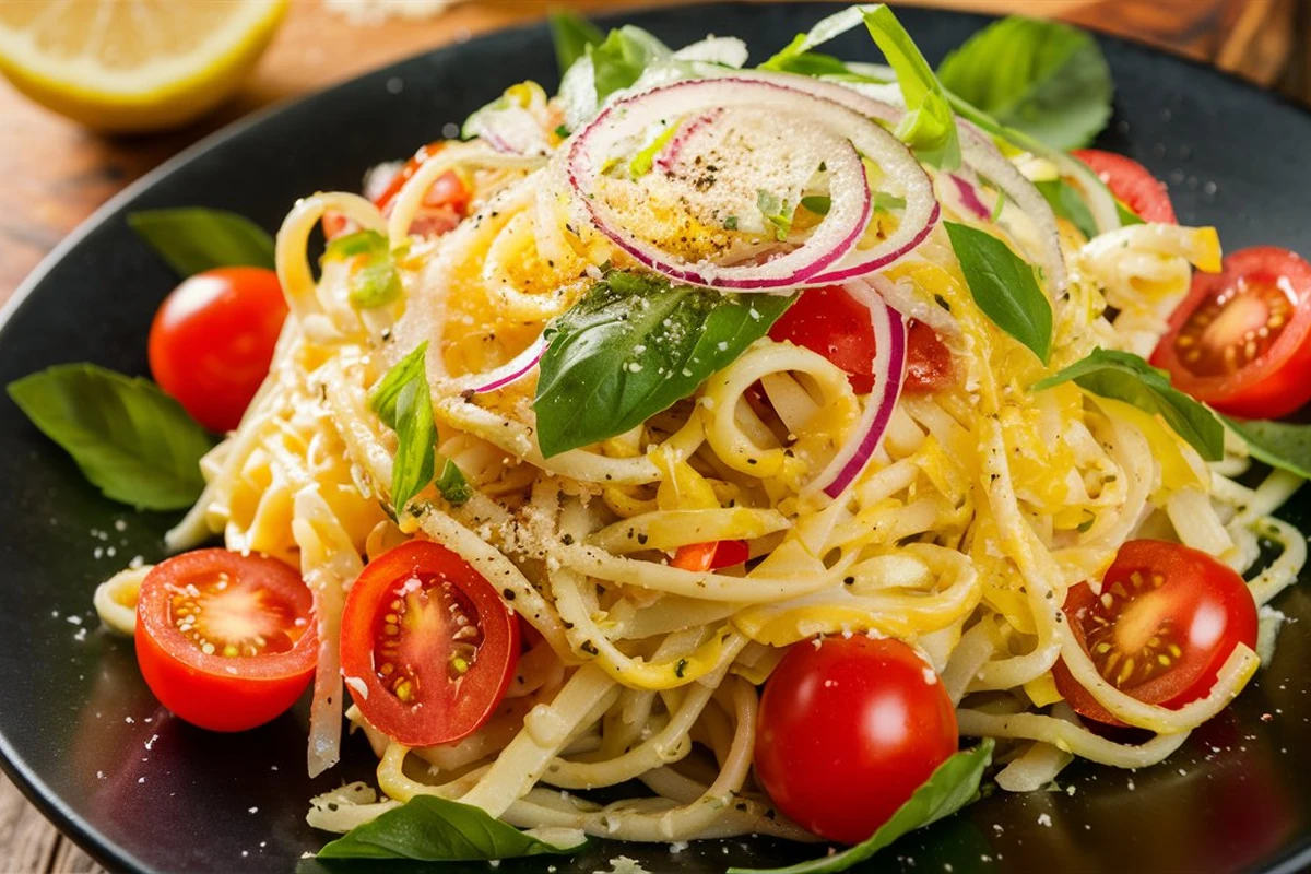 Lemon pasta salad 