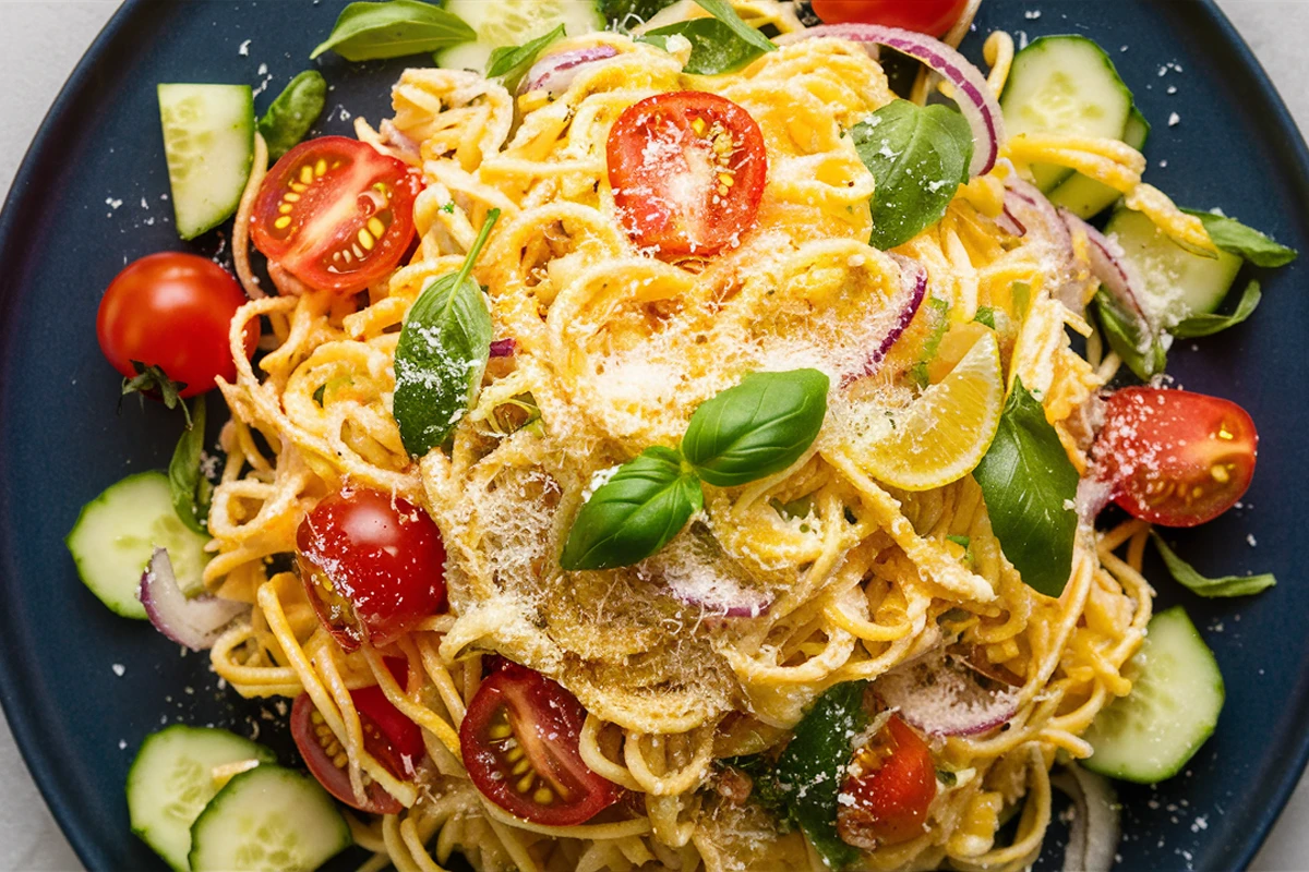 Capellini lemon pasta