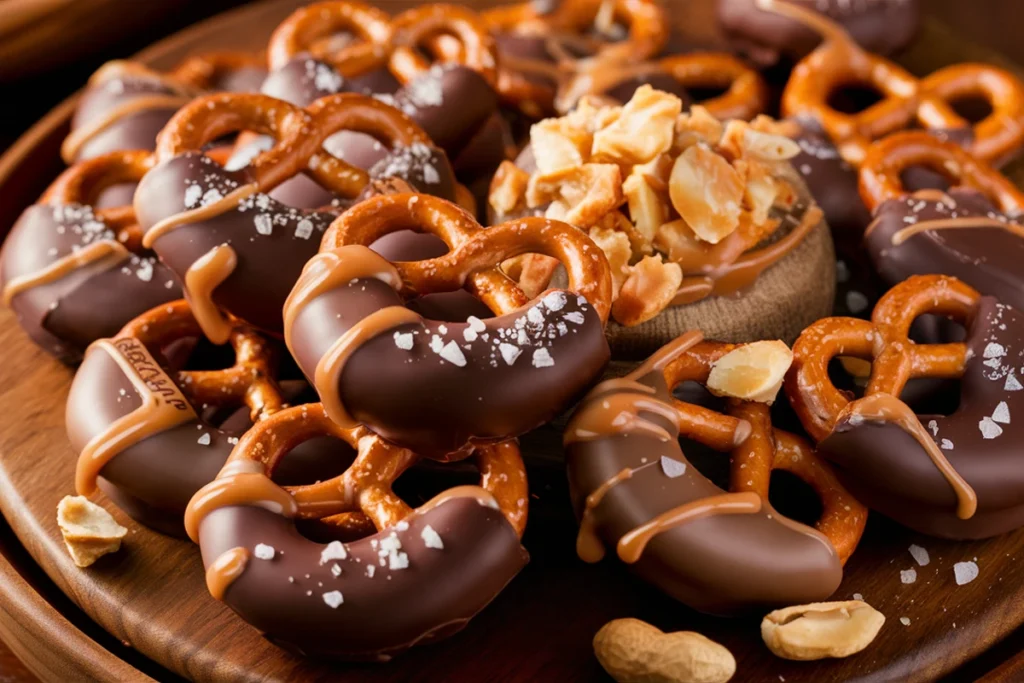 Chocolate covered pretzels