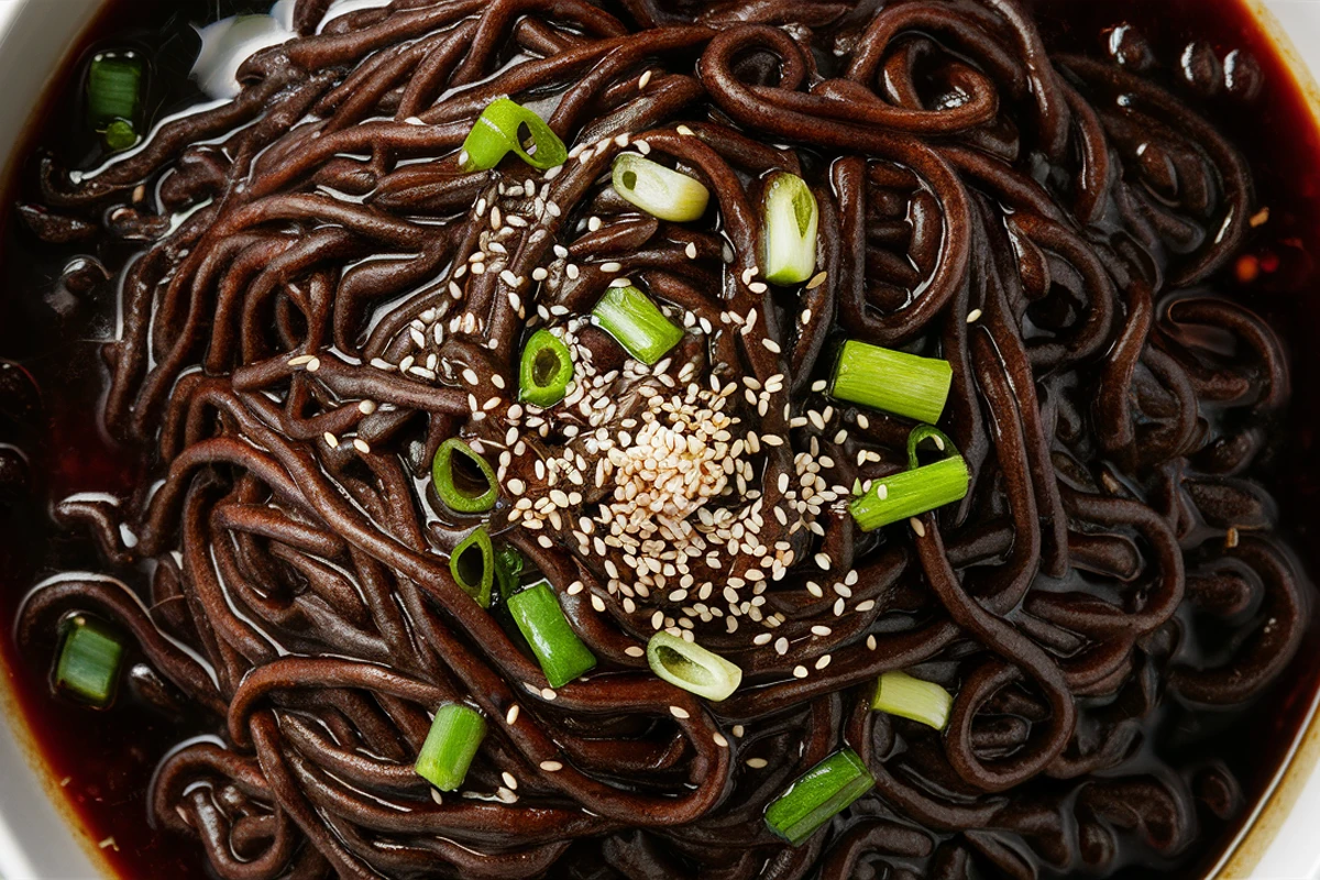 Korean black bean noodles