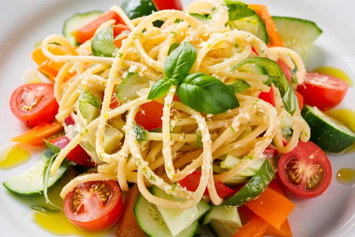 Angel hair pasta salad 