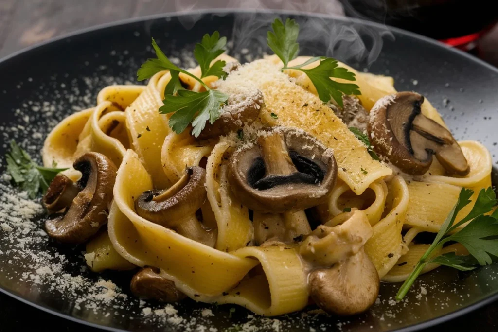 Mushroom Pasta Pappardelle