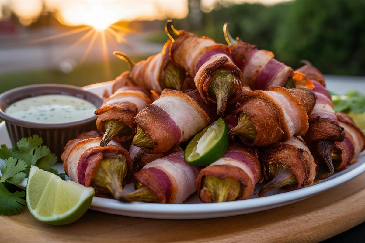 Spicy stuffed jalapenos