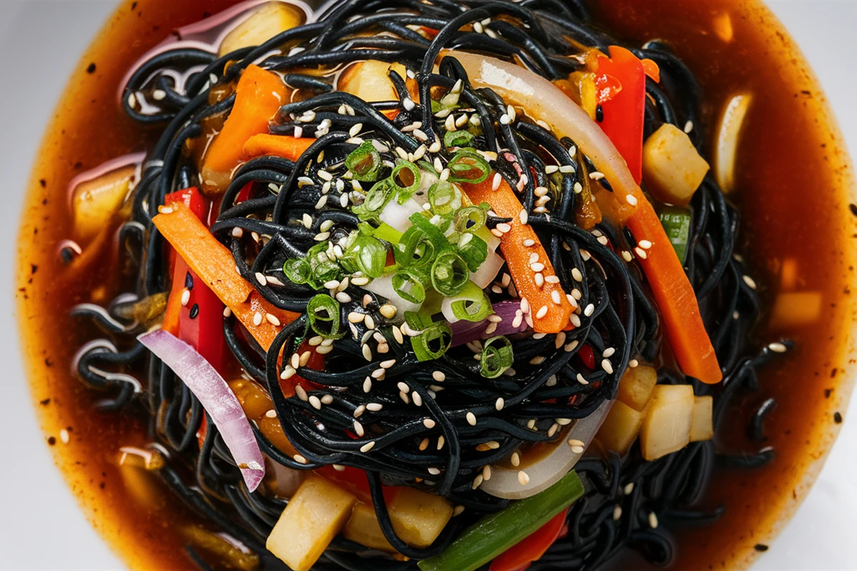 Korean black bean noodles