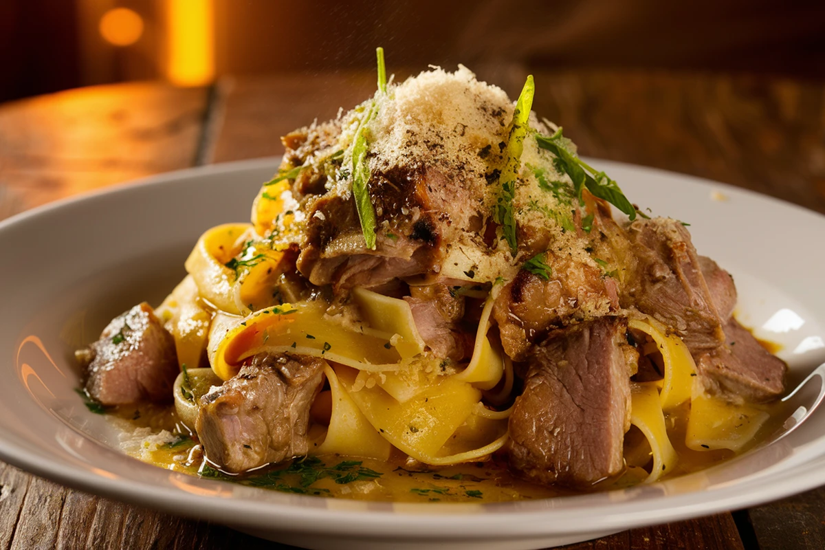 Slow Cooked Lamb Pasta