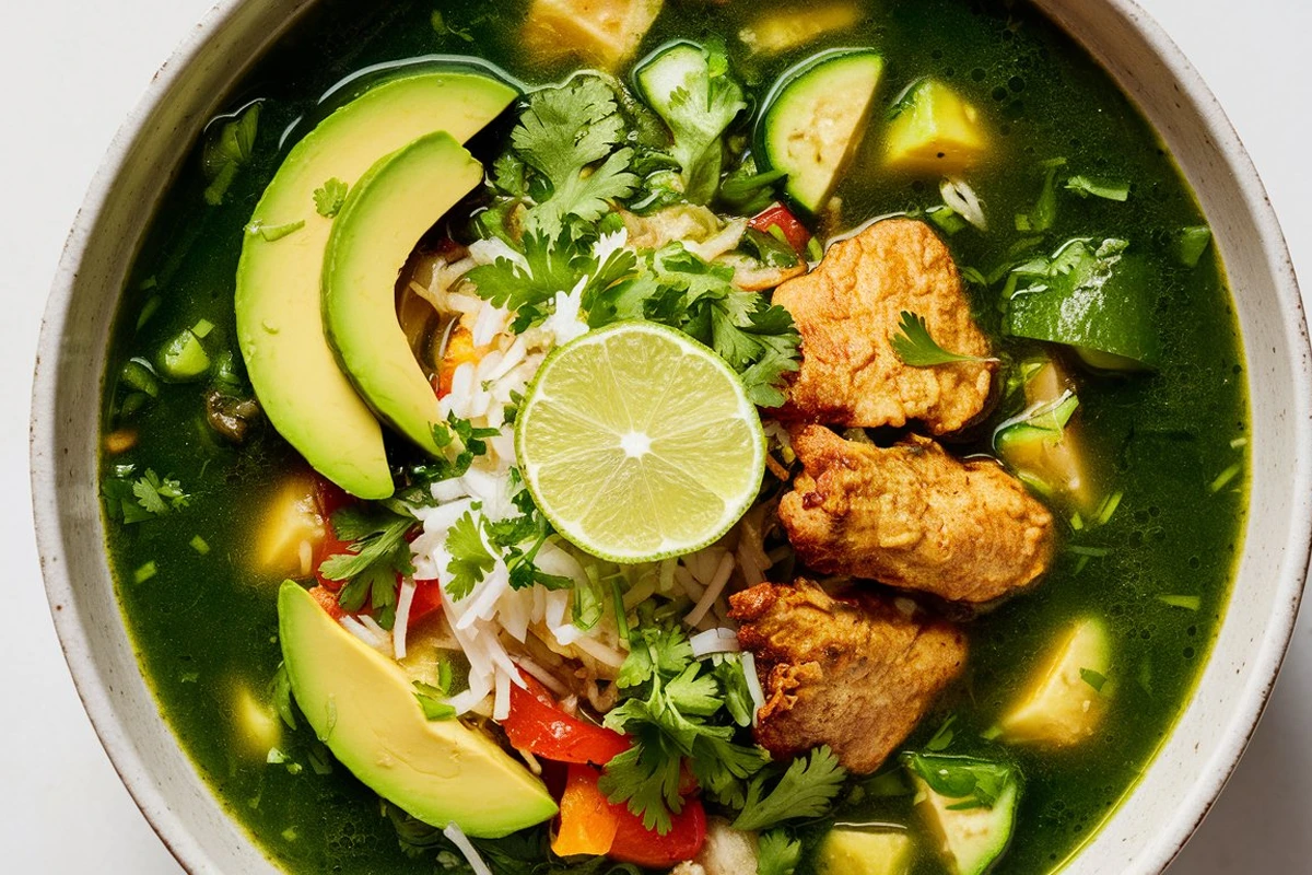 green pozole vegan recipe