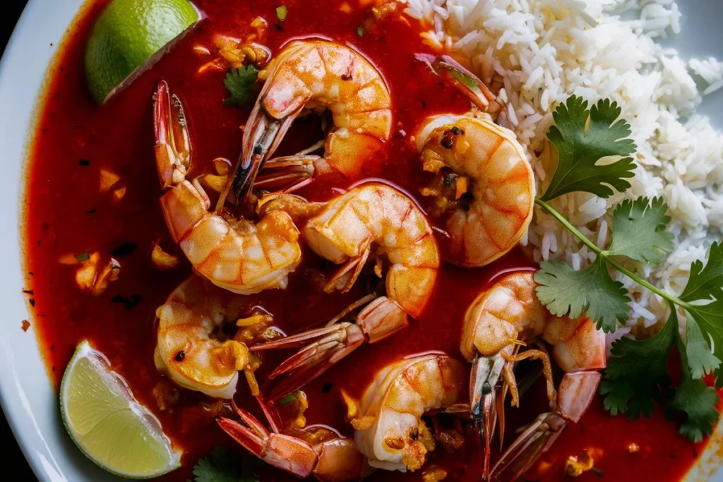 Mexican deviled shrimp