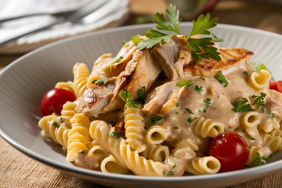 Creamy Chicken Rotini Pasta